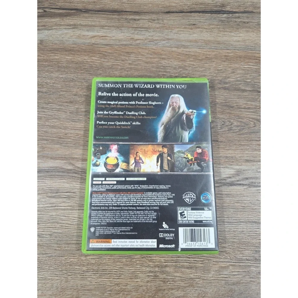 Harry Potter and the Half-Blood Prince (Microsoft Xbox 360, 2009) Complete